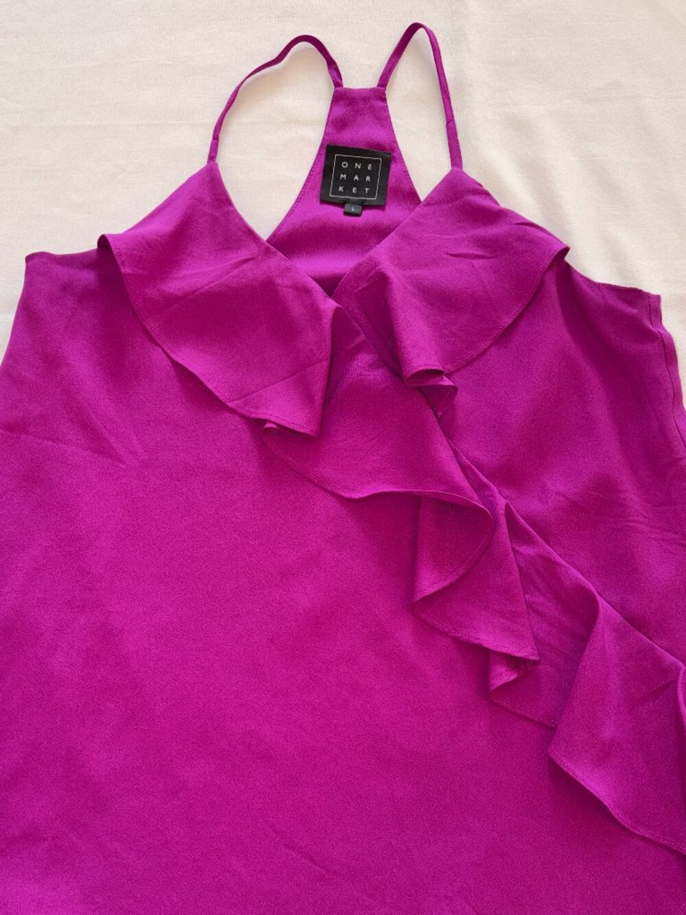 Purple Ruffled Camisole strappy One market size small